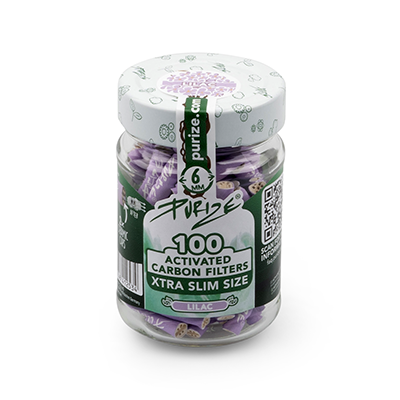 Purize Xtra Slim Aktivkohlefilter Lilac 100 Stk.