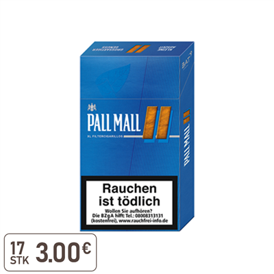 Pall Mall Blue XL Filter Zigarillos 170 Stück