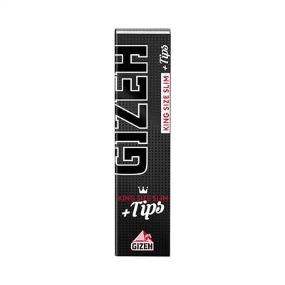 Gizeh Black King Size Slim+Tips 26 Stk.