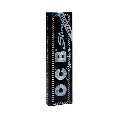 OCB Premium Schwarz Slim+Tips 32 Stk.