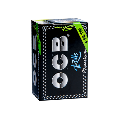OCB Premium Schwarz Rolls+Tips 24 Stück