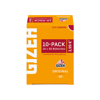 Gizeh Original Gelb Sparpack 10 Stk.