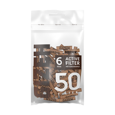 Gizeh Brown Activ Filter 10 Stk.