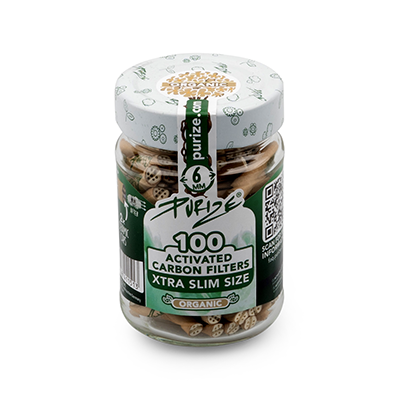 Purize Xtra Slim Aktivkohlefilter Organic 100 Stk.