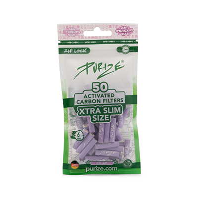 Purize Xtra Slim Aktivkohlefilter Lilac 50 Stk.