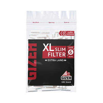 Gizeh Black XL Slim Filter 20 Stk
