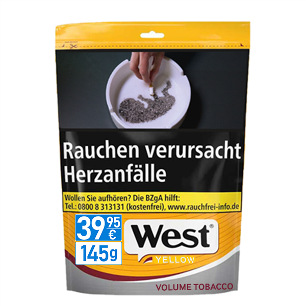 West Yellow Volume Tobacco Zip 145g