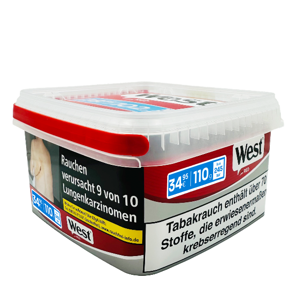 West Red Volume Tobacco Box 110g