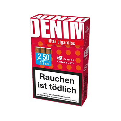 Denim Red Filter Zigarillos L-Box 170 Stück