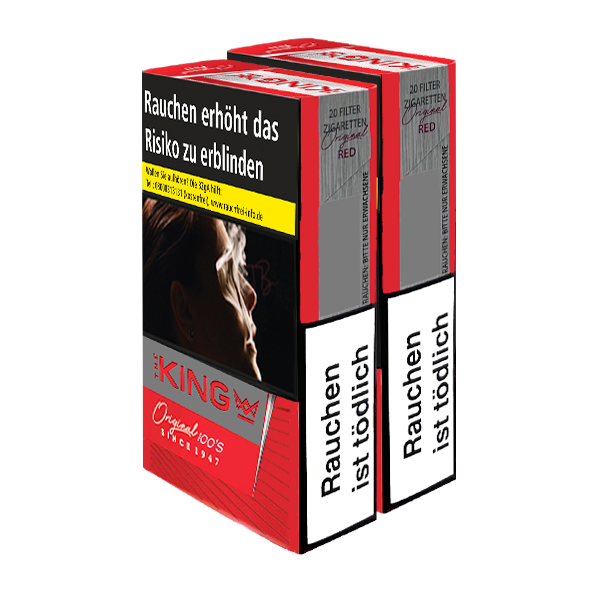 King Original Red 100`s 200 Stück