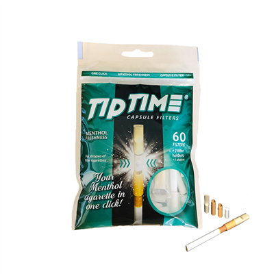Tip Time Kapselfilter mit Menthol 60 Stk.