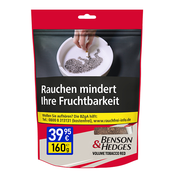 Benson & Hedges Volume Tobacco Red Zip 160g