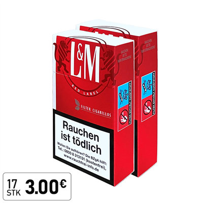 L&M Red Label Filter Cigarillos 170 Stück
