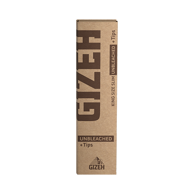 Gizeh Unbleached King Size Slim+Tips 26 Stk.