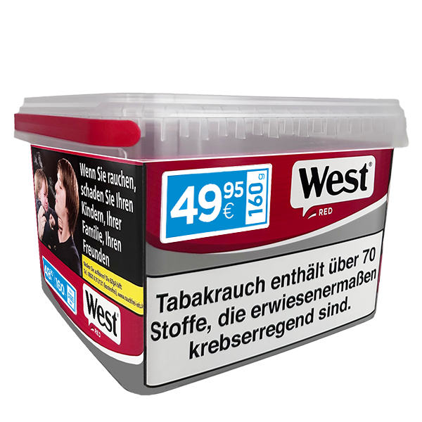 West Red Volume Tobacco Box 160g