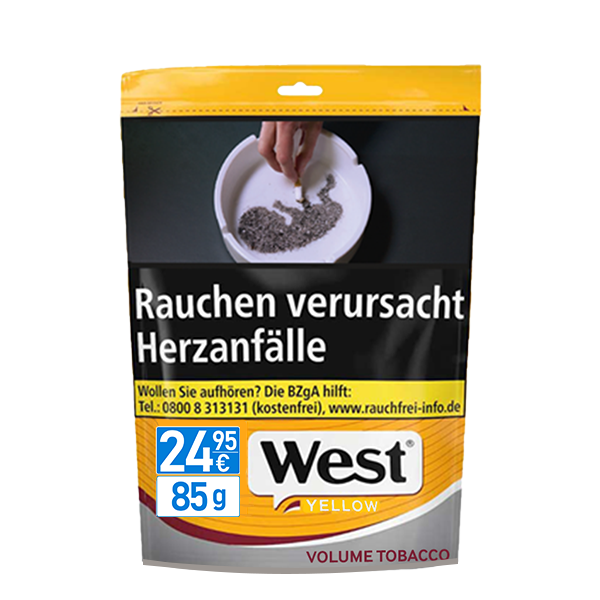 West Yellow Volume Tobacco Zip 85g