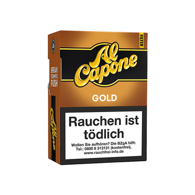 Al Capone Pockets Gold Filter 18 Stück