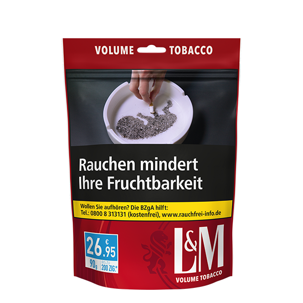 L&M Volume Tobacco Red Zip 90g