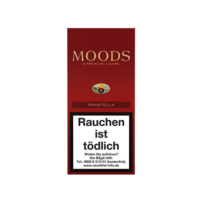 Moods Panatella Tubos 4 Stück