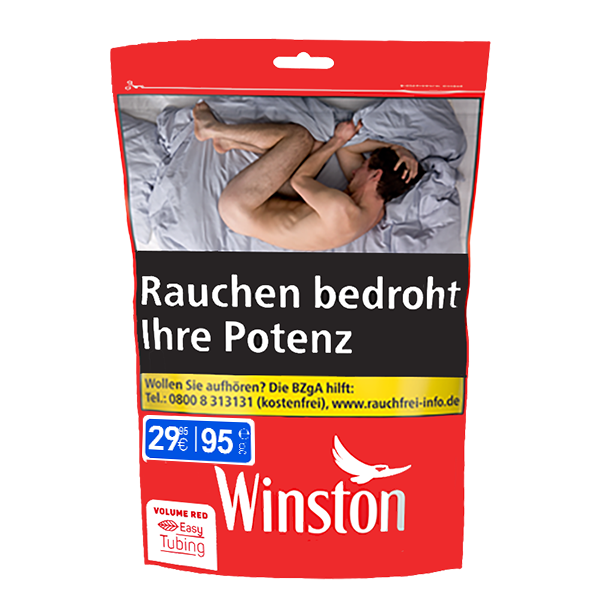 Winston Volume Tobacco Red XL Zip 95g