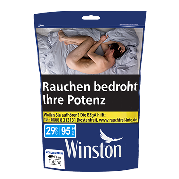 Winston Volume Tobacco Blue XL Zip 95g