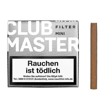 Clubmaster Mini Filter White 20 Stück