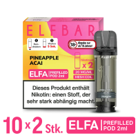 Elfbar Elfa Pod Pineapple Acai 20mg Nikotin 10x2 Pods