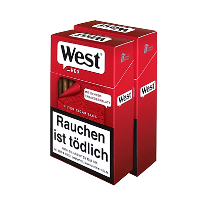 West Red Filter Cigarillos 170 Stück