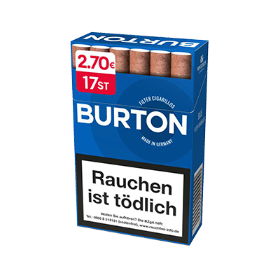 Burton Blue Filter Zigarillos L-Box 170 Stück