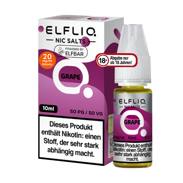 ELFLIQ Grape Liquid 20mg Nikotin | 10 ml