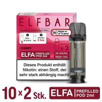 Elfbar Elfa Pod Cherry 20mg Nikotin 10x2 Pods