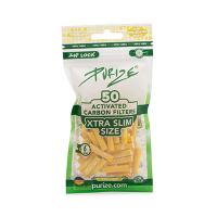 Purize Xtra Slim Aktivkohlefilter Yellow 50 Stk.