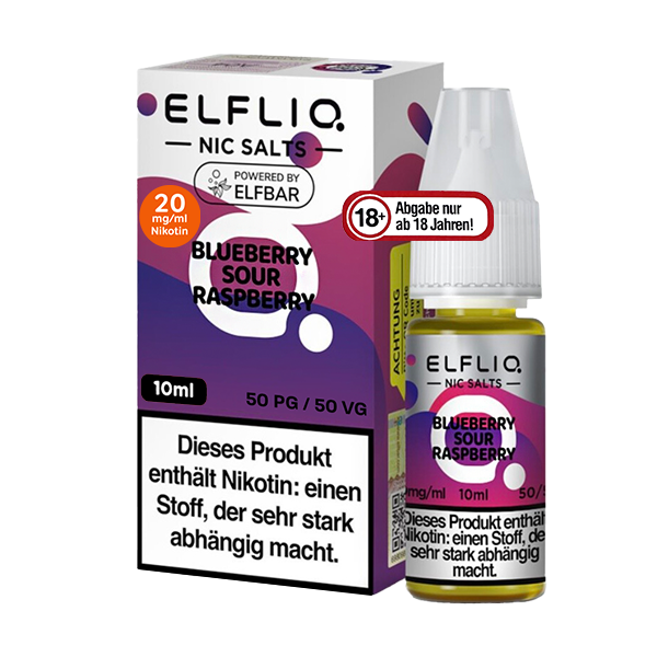 ELFLIQ Blueberry Sour Raspberry Liquid 20mg Nikotin | 10 ml