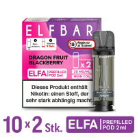 Elfbar Elfa Pod Dragon Fruit Blackberry 20mg Nikotin 10x2...